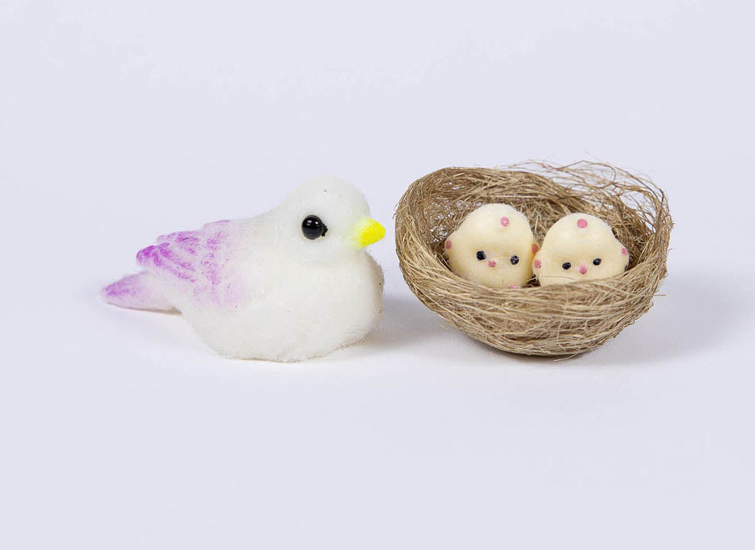 Fuzzy Friends Bird with Babies