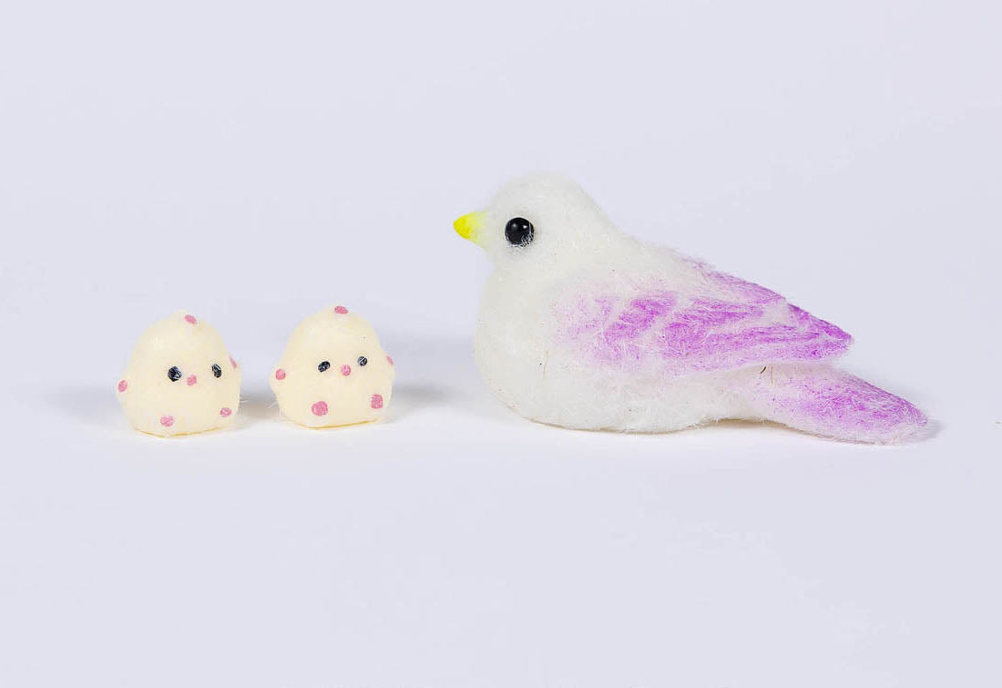 Fuzzy Friends Bird with Babies
