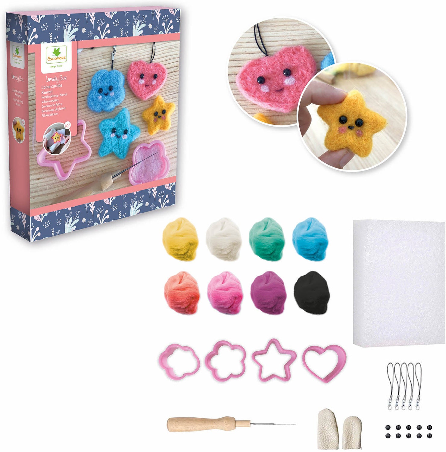 Sycomore Lovely Box Kawaii Needle Felting