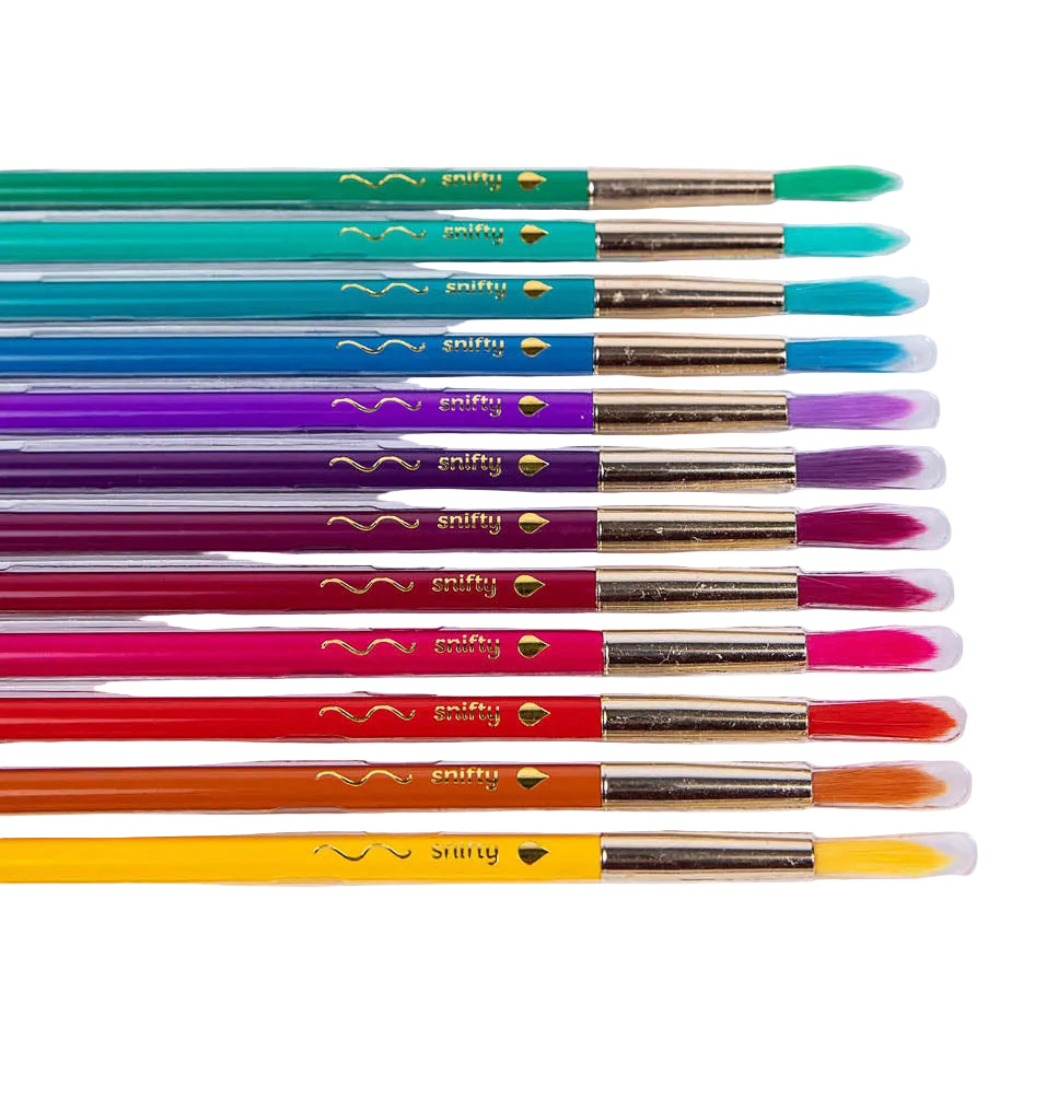 Color Brush Watercolor Pencil & Paintbrush in One Jewel Tones - Set of 12