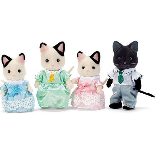 Calico Critters Tuxedo Cat Family