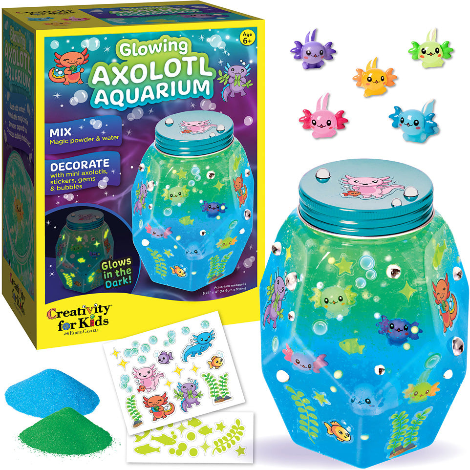 Creativity for Kids Glowing Axolotl Aquarium Kit