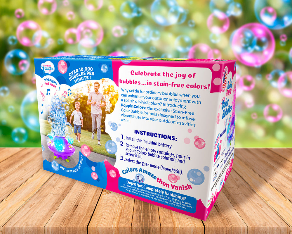 PoppinColorz Galactic Bubble Machine