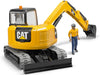 Bruder CAT Mini Excavator with Worker