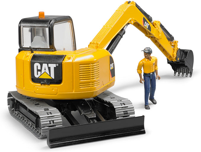 Bruder CAT Mini Excavator with Worker
