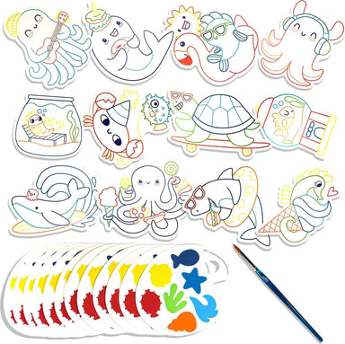 Playful Painters Easy Watercolor Painting - Ocean Fun