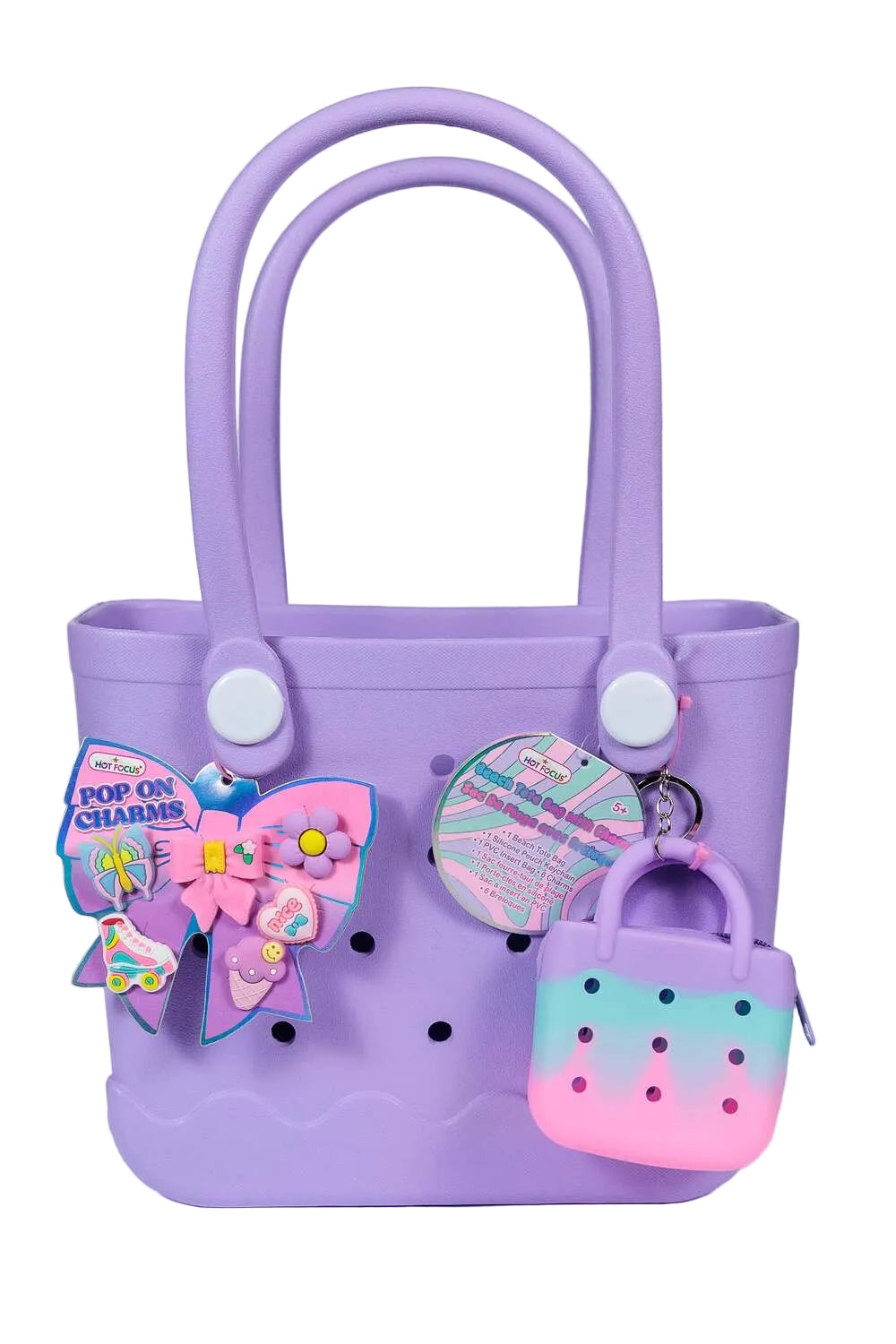 Beach Tote Bag with Charms - Bowtiful