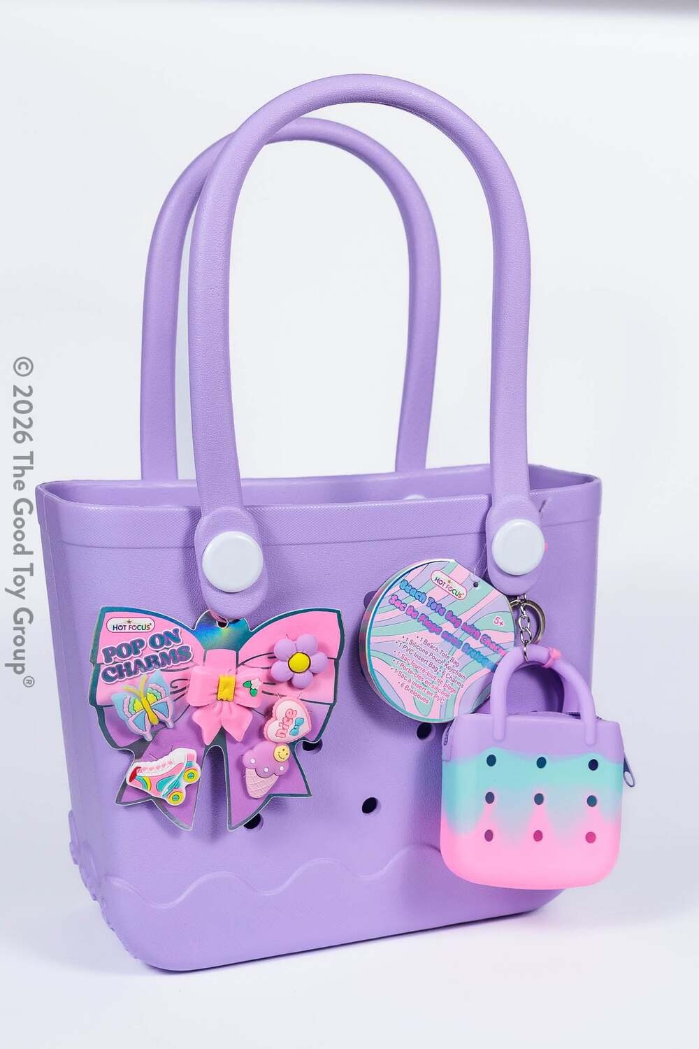 Beach Tote Bag with Charms - Bowtiful