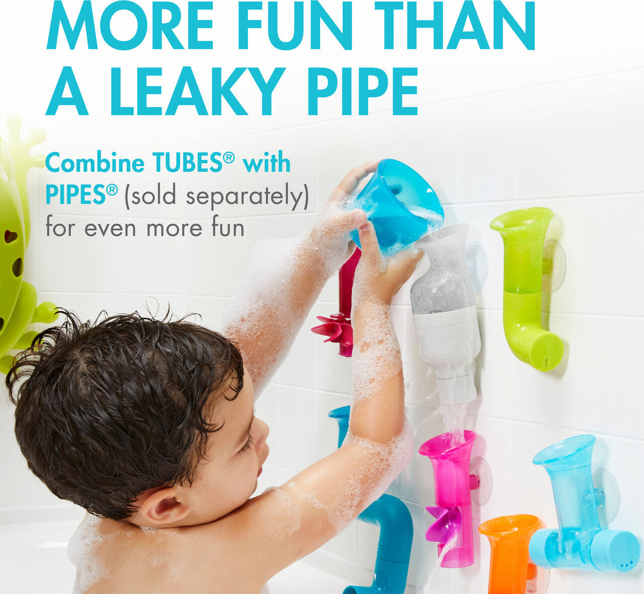 Tubes Building Bath Toy – New Color