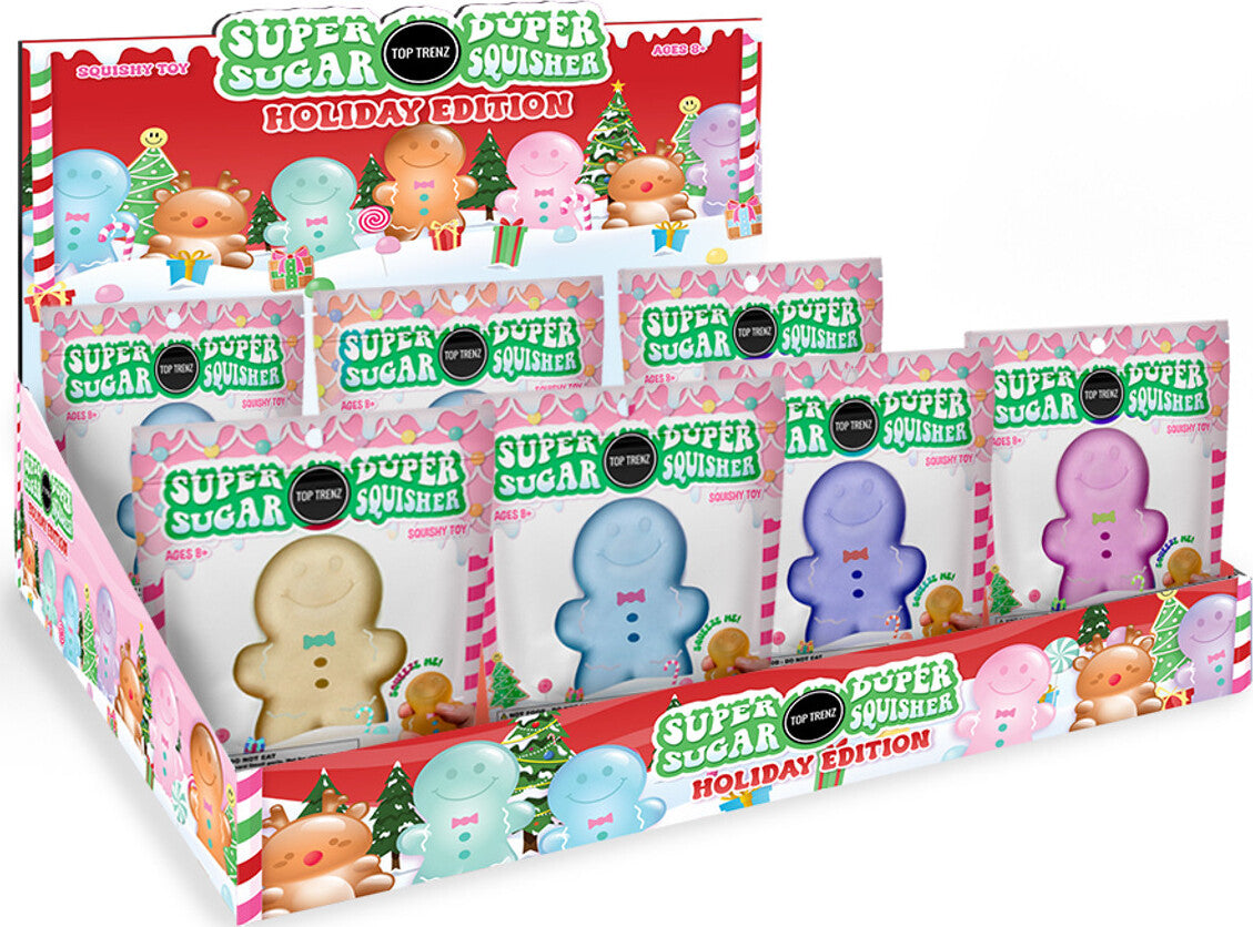 Super Duper Sugar Squisher - Gingerbread Man (assorted)