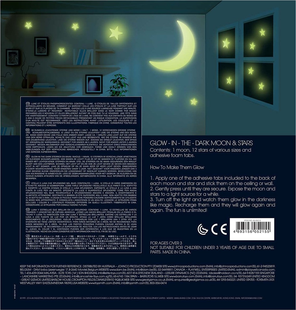 4M Glowing Imagination Glow Moon & Stars (Assorted)