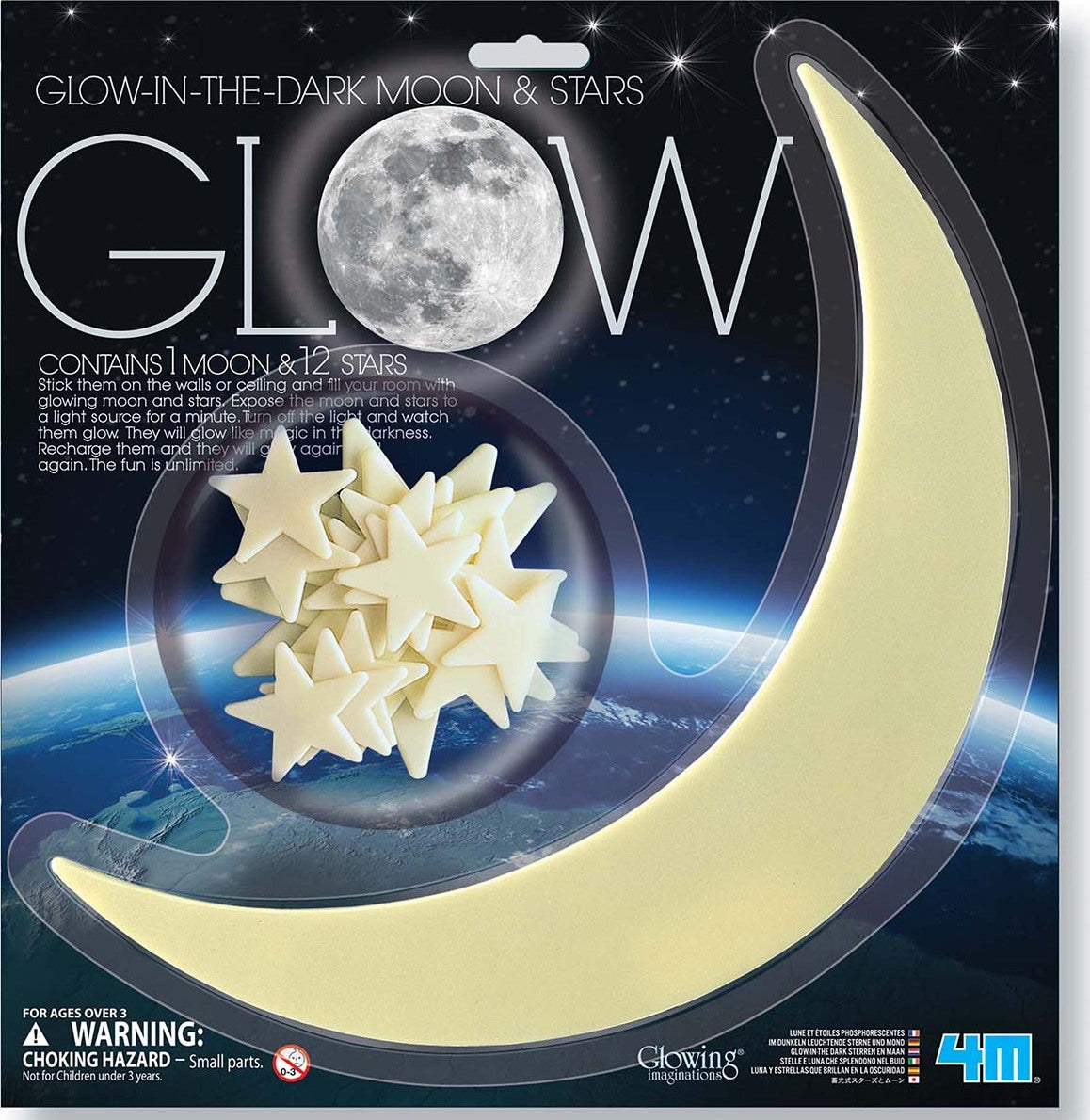 4M Glowing Imagination Glow Moon & Stars (Assorted)