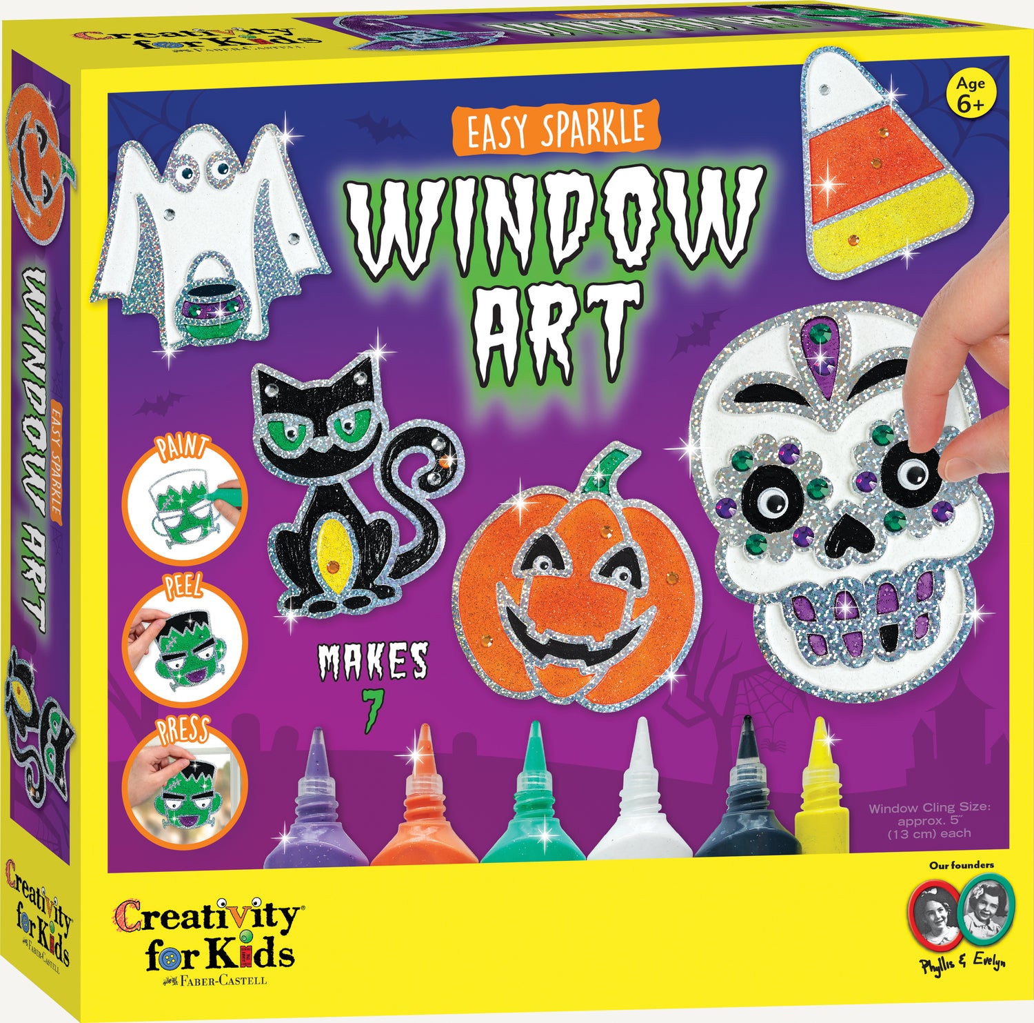 Halloween Sparkle Window Art
