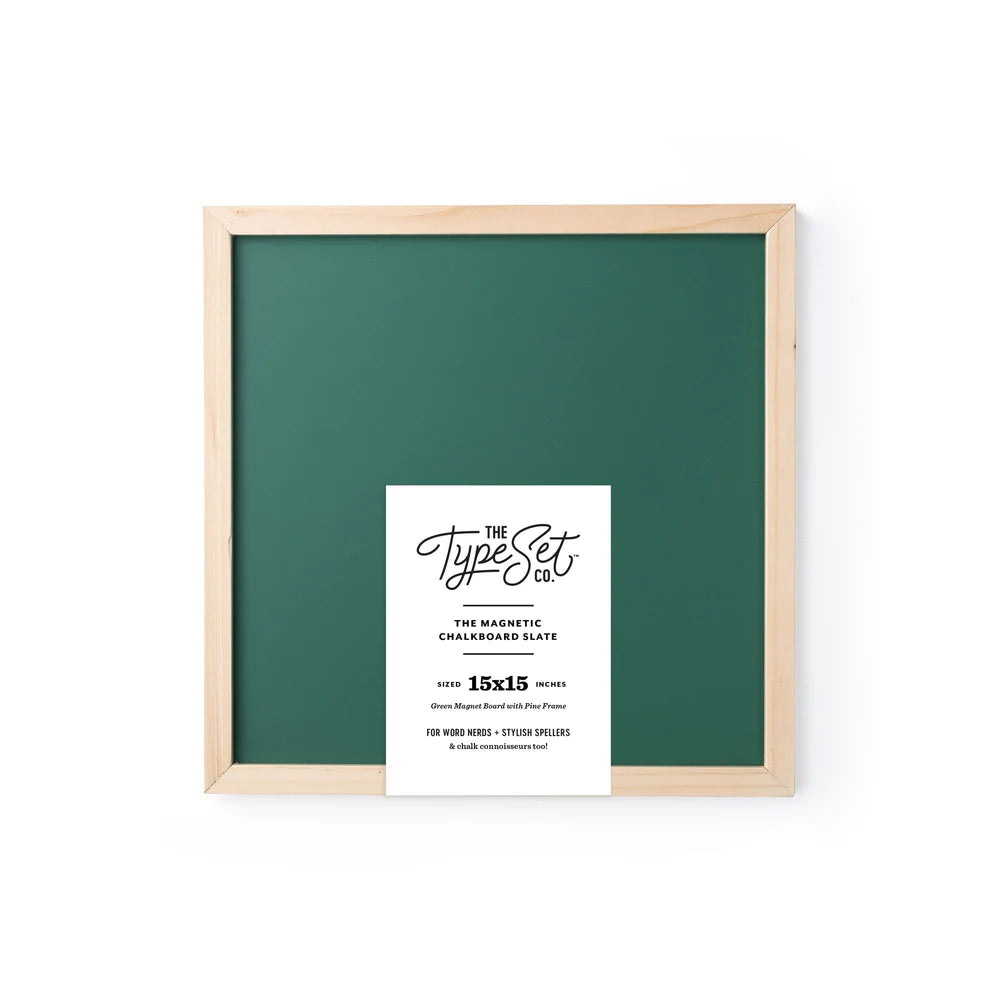 Magnetic Letter Green Chalkboard 15 x 15