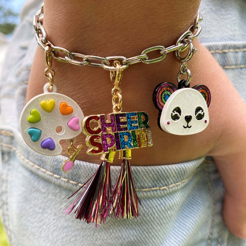 Rainbow Panda Charm