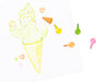 Ice Cream Scoop Crayon Eraser