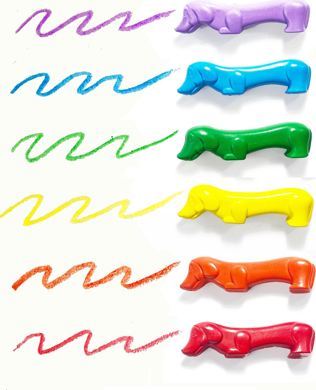 Pawsome Pups Dog Crayons - Set of 6