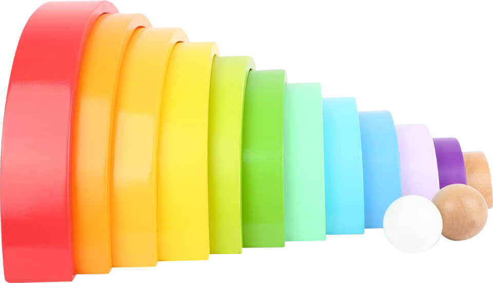 Wooden Building Blocks Rainbow XL