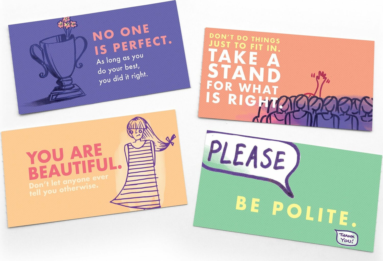 Being A Girl Lunch Notes, Set Of 15